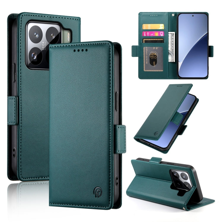 Side Buckle Magnetic Frosted Leather Phone Case, For Xiaomi 15, For Xiaomi 14T Pro, For Xiaomi 14T