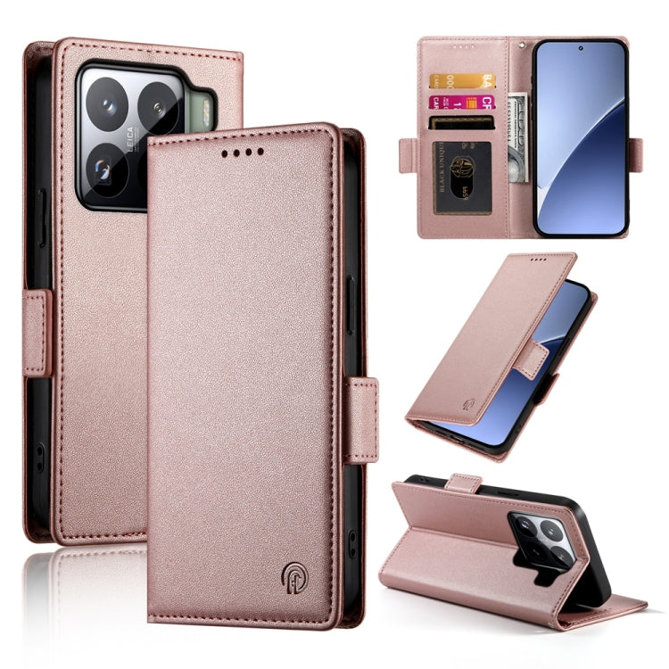 Side Buckle Magnetic Frosted Leather Phone Case, For Xiaomi Poco M7 4G 171mm, For Xiaomi 15T Pro 5G, For Xiaomi 15T 5G, For Xiaomi 15 Ultra, For Xiaomi Poco X7 Pro / Redmi Turbo 4, For Xiaomi 15 Pro