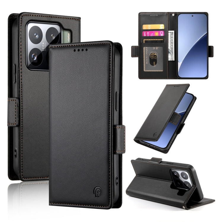 Side Buckle Magnetic Frosted Leather Phone Case, For Xiaomi Poco M7 4G 171mm, For Xiaomi 15T Pro 5G, For Xiaomi 15T 5G, For Xiaomi 15 Ultra, For Xiaomi Poco X7 Pro / Redmi Turbo 4, For Xiaomi 15 Pro