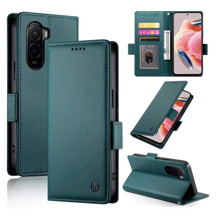 Side Buckle Magnetic Frosted Leather Phone Case, For Xiaomi Poco X8 Pro 5G / Redmi Turbo 5 5G, For Xiaomi 17 Ultra, For Xiaomi 17 Pro Max, For Xiaomi 17 Pro, For Xiaomi 17, For Xiaomi Poco M7 4G 169mm
