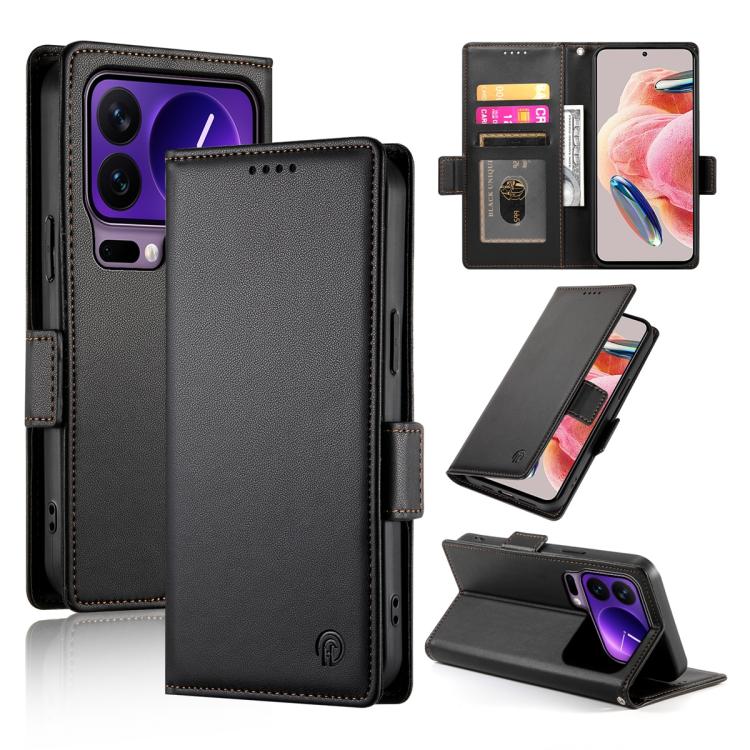 Side Buckle Magnetic Frosted Leather Phone Case, For Xiaomi Poco X8 Pro 5G / Redmi Turbo 5 5G, For Xiaomi 17 Ultra, For Xiaomi 17 Pro Max, For Xiaomi 17 Pro, For Xiaomi 17, For Xiaomi Poco M7 4G 169mm