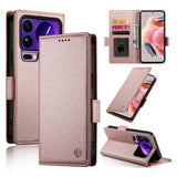 Side Buckle Magnetic Frosted Leather Phone Case, For Xiaomi 17 Pro Max, For Xiaomi 17 Pro, For Xiaomi 17, For Xiaomi Poco M7 4G 169mm, For Xiaomi Poco M7 4G 171mm, For Xiaomi 15T Pro 5G
