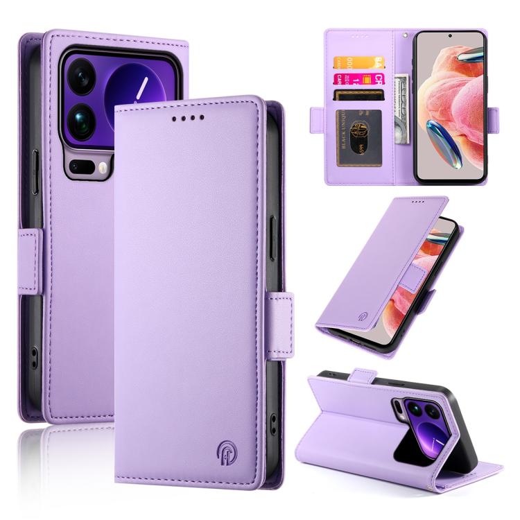Side Buckle Magnetic Frosted Leather Phone Case, For Xiaomi 17 Pro Max, For Xiaomi 17 Pro, For Xiaomi 17, For Xiaomi Poco M7 4G 169mm, For Xiaomi Poco M7 4G 171mm, For Xiaomi 15T Pro 5G