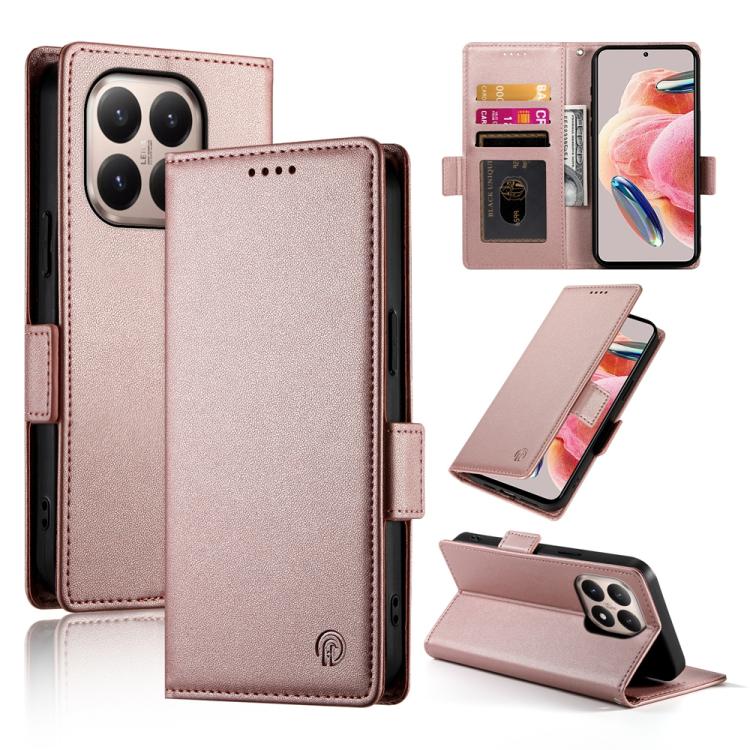Side Buckle Magnetic Frosted Leather Phone Case, For Xiaomi 15T 5G, For Xiaomi 15 Ultra, For Xiaomi Poco X7 Pro / Redmi Turbo 4, For Xiaomi 15 Pro, For Xiaomi 15, For Xiaomi 14T Pro