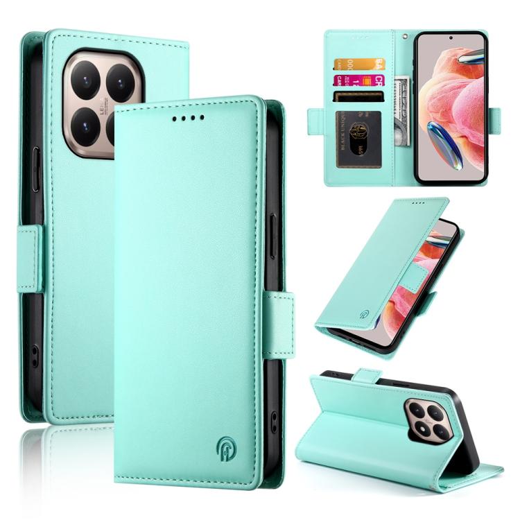 Side Buckle Magnetic Frosted Leather Phone Case, For Xiaomi 15T 5G, For Xiaomi 15 Ultra, For Xiaomi Poco X7 Pro / Redmi Turbo 4, For Xiaomi 15 Pro, For Xiaomi 15, For Xiaomi 14T Pro