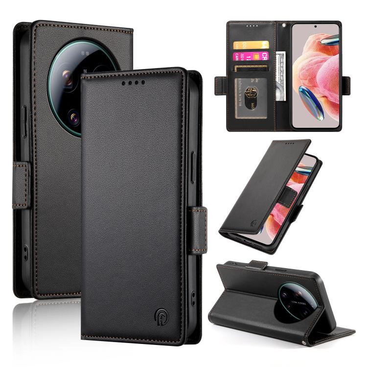 Side Buckle Magnetic Frosted Leather Phone Case, For Xiaomi Poco X8 Pro 5G / Redmi Turbo 5 5G, For Xiaomi 17 Ultra, For Xiaomi 17 Pro Max, For Xiaomi 17 Pro, For Xiaomi 17, For Xiaomi Poco M7 4G 169mm