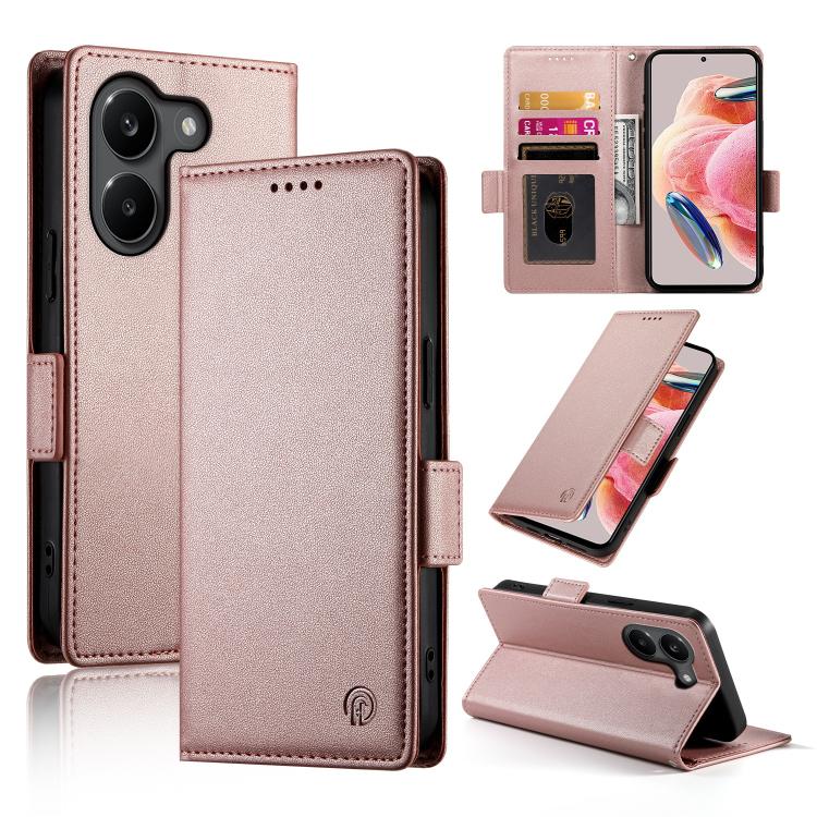 Side Buckle Magnetic Frosted Leather Phone Case, For Xiaomi Poco X8 Pro 5G / Redmi Turbo 5 5G, For Xiaomi 17 Ultra, For Xiaomi 17 Pro Max, For Xiaomi 17 Pro, For Xiaomi 17, For Xiaomi Poco M7 4G 169mm