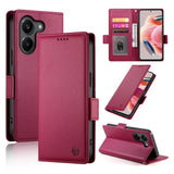 Side Buckle Magnetic Frosted Leather Phone Case, For Xiaomi Poco X8 Pro 5G / Redmi Turbo 5 5G, For Xiaomi 17 Ultra, For Xiaomi 17 Pro Max, For Xiaomi 17 Pro, For Xiaomi 17, For Xiaomi Poco M7 4G 169mm