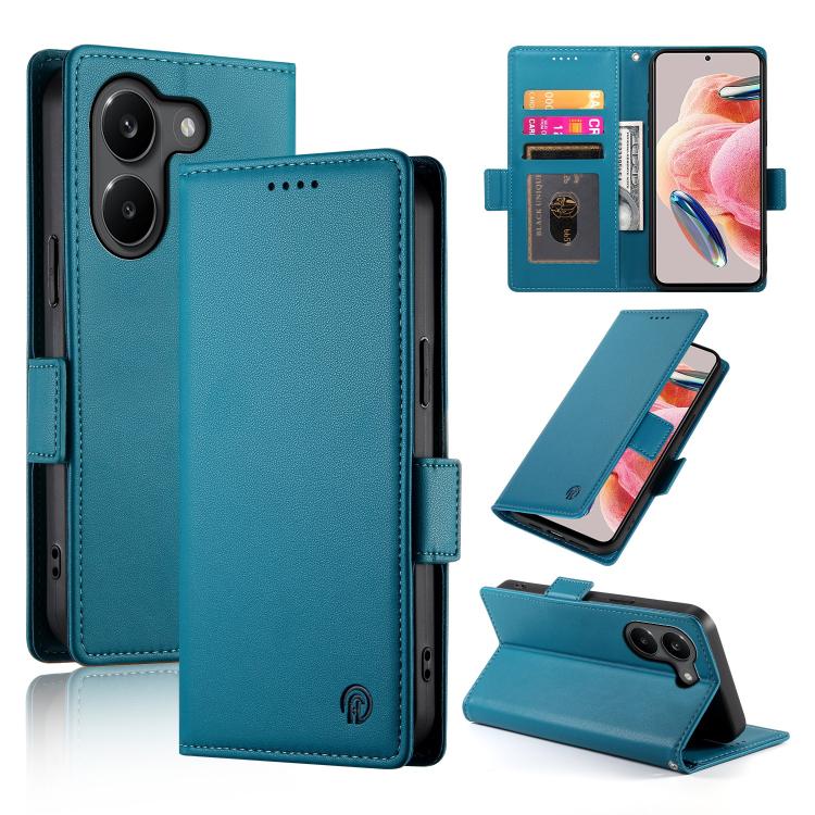 Side Buckle Magnetic Frosted Leather Phone Case, For Xiaomi Poco X8 Pro 5G / Redmi Turbo 5 5G, For Xiaomi 17 Ultra, For Xiaomi 17 Pro Max, For Xiaomi 17 Pro, For Xiaomi 17, For Xiaomi Poco M7 4G 169mm