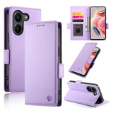 Side Buckle Magnetic Frosted Leather Phone Case, For Xiaomi Poco X8 Pro 5G / Redmi Turbo 5 5G, For Xiaomi 17 Ultra, For Xiaomi 17 Pro Max, For Xiaomi 17 Pro, For Xiaomi 17, For Xiaomi Poco M7 4G 169mm