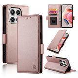 Side Buckle Magnetic Frosted Leather Phone Case, For Xiaomi Poco C95 Pro, For Xiaomi 17 Max 5G, For Xiaomi 17T Pro 5G, For Xiaomi 17T 5G, For Xiaomi Poco X8 Pro 5G / Redmi Turbo 5 5G, For Xiaomi 17 Ultra