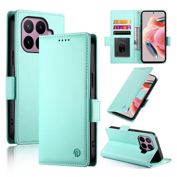 Side Buckle Magnetic Frosted Leather Phone Case, For Xiaomi Poco C95 Pro, For Xiaomi 17 Max 5G, For Xiaomi 17T Pro 5G, For Xiaomi 17T 5G, For Xiaomi Poco X8 Pro 5G / Redmi Turbo 5 5G, For Xiaomi 17 Ultra