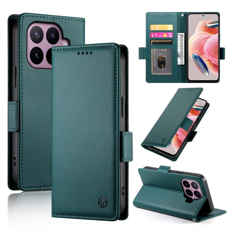 Side Buckle Magnetic Frosted Leather Phone Case, For Xiaomi Poco C95 Pro, For Xiaomi 17 Max 5G, For Xiaomi 17T Pro 5G, For Xiaomi 17T 5G, For Xiaomi Poco X8 Pro 5G / Redmi Turbo 5 5G, For Xiaomi 17 Ultra
