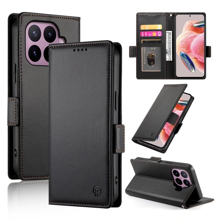 Side Buckle Magnetic Frosted Leather Phone Case, For Xiaomi Poco C95 Pro, For Xiaomi 17 Max 5G, For Xiaomi 17T Pro 5G, For Xiaomi 17T 5G, For Xiaomi Poco X8 Pro 5G / Redmi Turbo 5 5G, For Xiaomi 17 Ultra