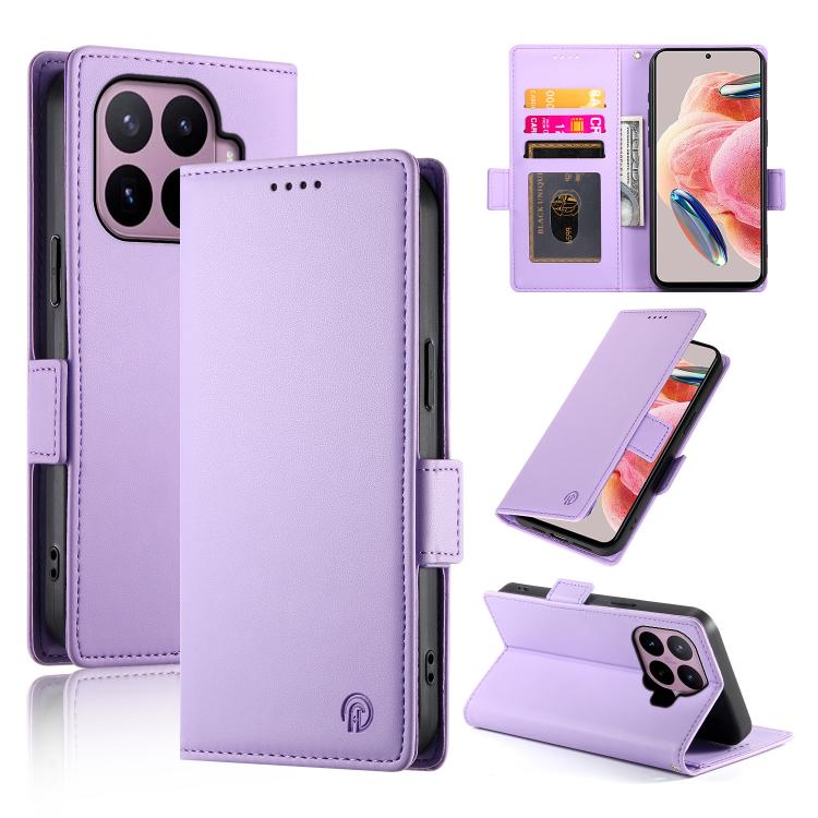 Side Buckle Magnetic Frosted Leather Phone Case, For Xiaomi Poco C95 Pro, For Xiaomi 17 Max 5G, For Xiaomi 17T Pro 5G, For Xiaomi 17T 5G, For Xiaomi Poco X8 Pro 5G / Redmi Turbo 5 5G, For Xiaomi 17 Ultra