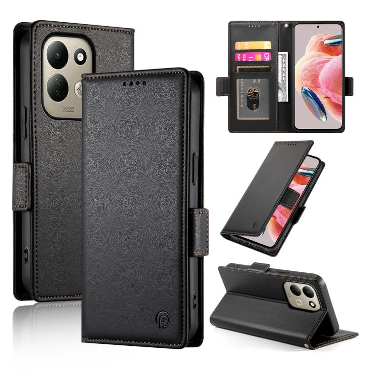 Side Buckle Magnetic Frosted Leather Phone Case, For Xiaomi Poco C95 Pro, For Xiaomi 17 Max 5G, For Xiaomi 17T Pro 5G, For Xiaomi 17T 5G, For Xiaomi Poco X8 Pro 5G / Redmi Turbo 5 5G, For Xiaomi 17 Ultra