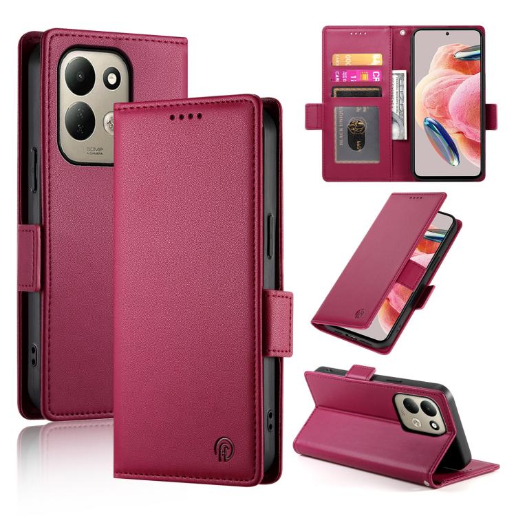 Side Buckle Magnetic Frosted Leather Phone Case, For Xiaomi Poco C95 Pro, For Xiaomi 17 Max 5G, For Xiaomi 17T Pro 5G, For Xiaomi 17T 5G, For Xiaomi Poco X8 Pro 5G / Redmi Turbo 5 5G, For Xiaomi 17 Ultra