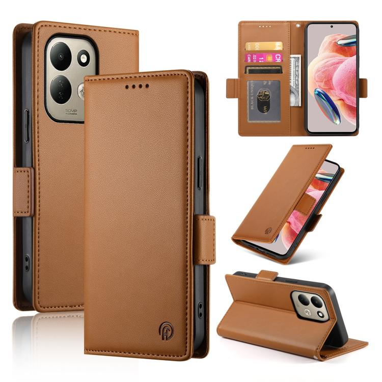 Side Buckle Magnetic Frosted Leather Phone Case, For Xiaomi Poco C95 Pro, For Xiaomi 17 Max 5G, For Xiaomi 17T Pro 5G, For Xiaomi 17T 5G, For Xiaomi Poco X8 Pro 5G / Redmi Turbo 5 5G, For Xiaomi 17 Ultra
