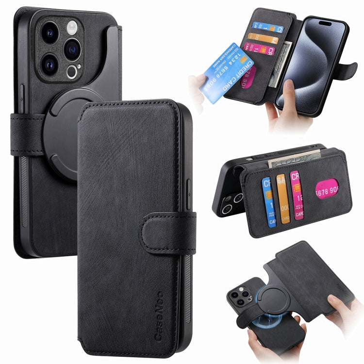 CaseNeo MagSafe RFID Anti-theft Retro Leather Phone Case, For iPhone 16, For iPhone 15 Pro Max, For iPhone 15 Pro, For iPhone 15 Plus, For iPhone 15