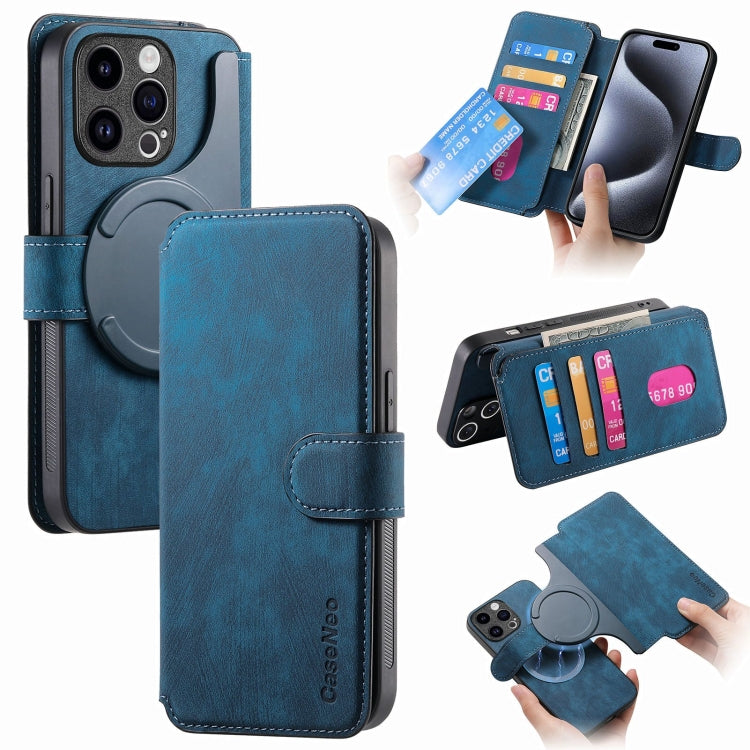 CaseNeo MagSafe RFID Anti-theft Retro Leather Phone Case, For iPhone 16, For iPhone 15 Pro Max, For iPhone 15 Pro, For iPhone 15 Plus, For iPhone 15