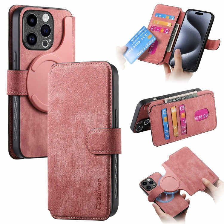 CaseNeo MagSafe RFID Anti-theft Retro Leather Phone Case, For iPhone 16, For iPhone 15 Pro Max, For iPhone 15 Pro, For iPhone 15 Plus, For iPhone 15