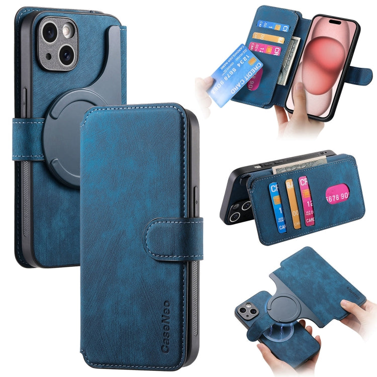 CaseNeo MagSafe RFID Anti-theft Retro Leather Phone Case, For iPhone 16, For iPhone 15 Pro Max, For iPhone 15 Pro, For iPhone 15 Plus, For iPhone 15