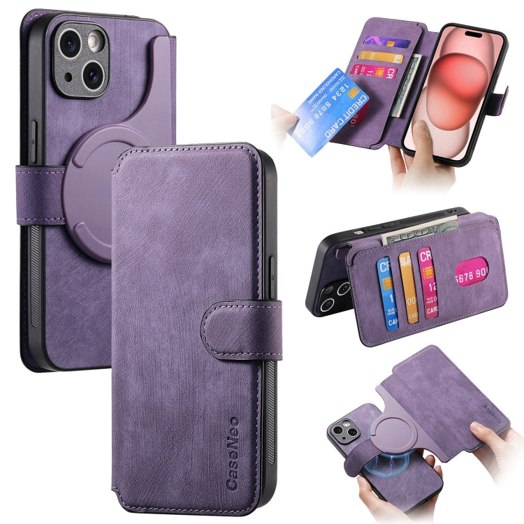 CaseNeo MagSafe RFID Anti-theft Retro Leather Phone Case, For iPhone 16, For iPhone 15 Pro Max, For iPhone 15 Pro, For iPhone 15 Plus, For iPhone 15