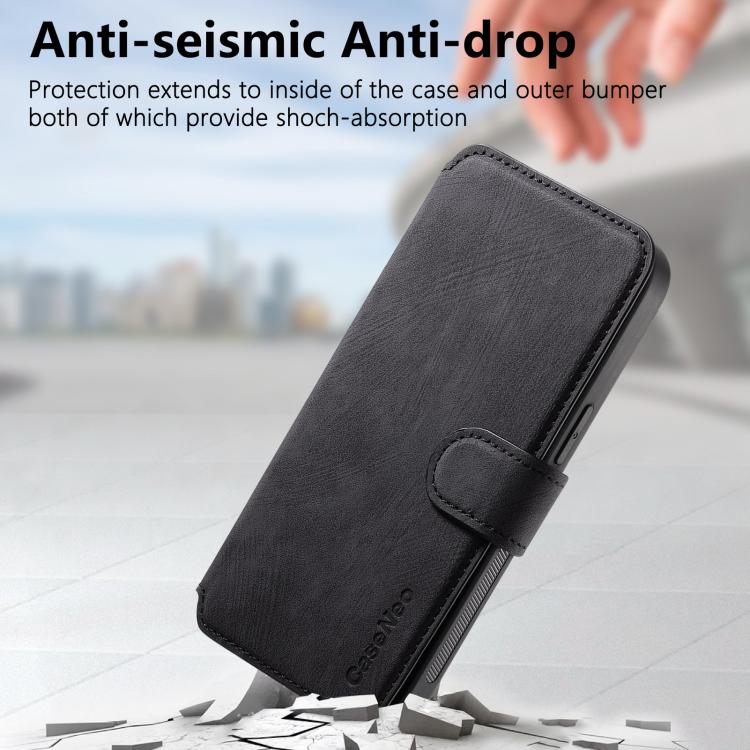 CaseNeo MagSafe RFID Anti-theft Retro Leather Phone Case, For iPhone 17e / 16e, For iPhone 17 Pro Max, For iPhone 17 Pro, For iPhone 17, For iPhone Air, For iPhone 16 Pro Max, For iPhone 16 Pro, For iPhone 16 Plus