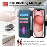CaseNeo MagSafe RFID Anti-theft Retro Leather Phone Case, For iPhone 17e / 16e, For iPhone 17 Pro Max, For iPhone 17 Pro, For iPhone 17, For iPhone Air, For iPhone 16 Pro Max, For iPhone 16 Pro, For iPhone 16 Plus