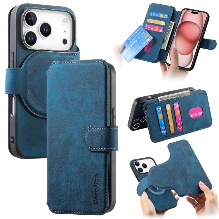 CaseNeo MagSafe RFID Anti-theft Retro Leather Phone Case, For iPhone 18 / 17, For iPhone 18 Pro / 17 Pro, For iPhone 18 Pro Max / 17 Pro Max, For iPhone 17e / 16e, For iPhone Air, For iPhone 16 Pro Max, For iPhone 16 Pro, For iPhone 16 Plus