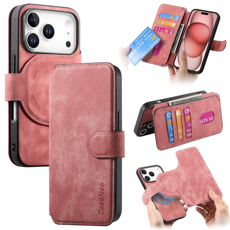 CaseNeo MagSafe RFID Anti-theft Retro Leather Phone Case, For iPhone 18 / 17, For iPhone 18 Pro / 17 Pro, For iPhone 18 Pro Max / 17 Pro Max, For iPhone 17e / 16e, For iPhone Air, For iPhone 16 Pro Max, For iPhone 16 Pro, For iPhone 16 Plus