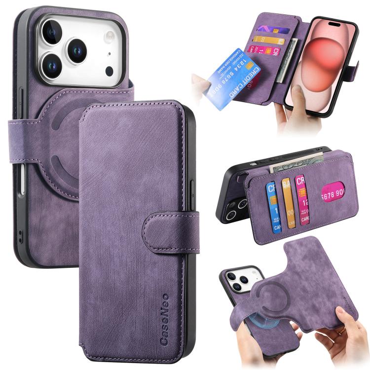 CaseNeo MagSafe RFID Anti-theft Retro Leather Phone Case, For iPhone 18 / 17, For iPhone 18 Pro / 17 Pro, For iPhone 18 Pro Max / 17 Pro Max, For iPhone 17e / 16e, For iPhone Air, For iPhone 16 Pro Max, For iPhone 16 Pro, For iPhone 16 Plus