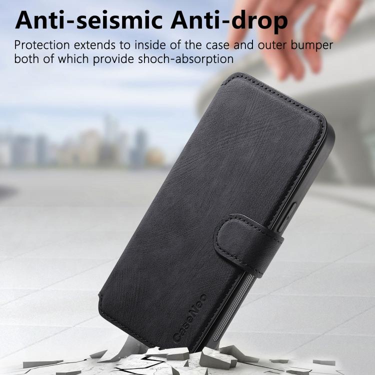 CaseNeo MagSafe RFID Anti-theft Retro Leather Phone Case, For iPhone 18 / 17, For iPhone 18 Pro / 17 Pro, For iPhone 18 Pro Max / 17 Pro Max, For iPhone 17e / 16e, For iPhone Air, For iPhone 16 Pro Max, For iPhone 16 Pro, For iPhone 16 Plus