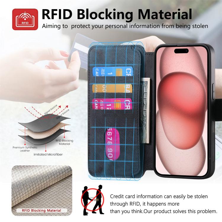 CaseNeo MagSafe RFID Anti-theft Retro Leather Phone Case, For iPhone 18 / 17, For iPhone 18 Pro / 17 Pro, For iPhone 18 Pro Max / 17 Pro Max, For iPhone 17e / 16e, For iPhone Air, For iPhone 16 Pro Max, For iPhone 16 Pro, For iPhone 16 Plus