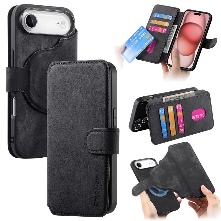 CaseNeo MagSafe RFID Anti-theft Retro Leather Phone Case, For iPhone 17e / 16e, For iPhone 17 Pro Max, For iPhone 17 Pro, For iPhone 17, For iPhone Air, For iPhone 16 Pro Max, For iPhone 16 Pro, For iPhone 16 Plus
