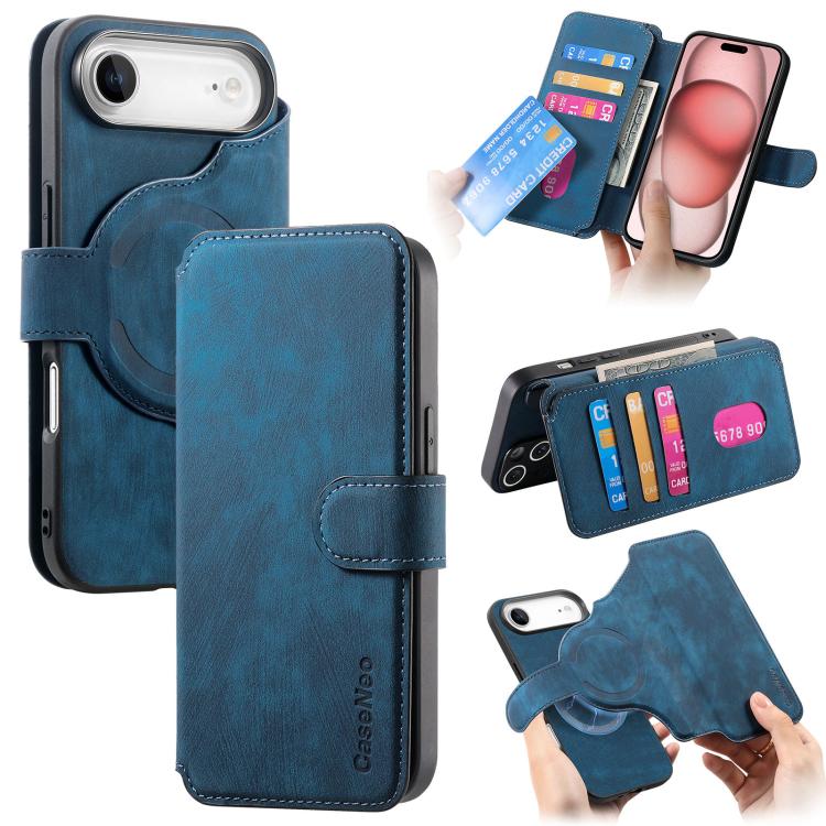 CaseNeo MagSafe RFID Anti-theft Retro Leather Phone Case, For iPhone 17e / 16e, For iPhone 17 Pro Max, For iPhone 17 Pro, For iPhone 17, For iPhone Air, For iPhone 16 Pro Max, For iPhone 16 Pro, For iPhone 16 Plus