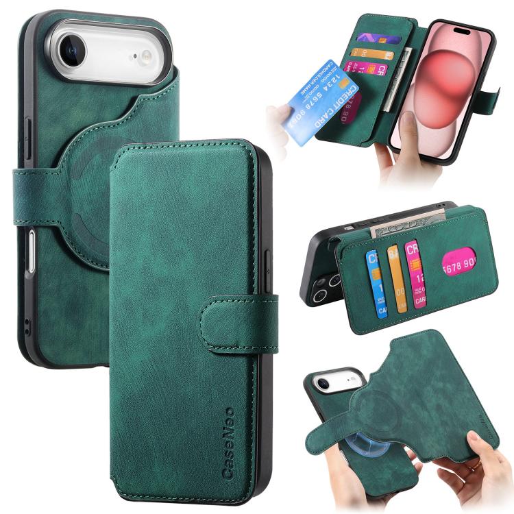 CaseNeo MagSafe RFID Anti-theft Retro Leather Phone Case, For iPhone 17e / 16e, For iPhone 17 Pro Max, For iPhone 17 Pro, For iPhone 17, For iPhone Air, For iPhone 16 Pro Max, For iPhone 16 Pro, For iPhone 16 Plus