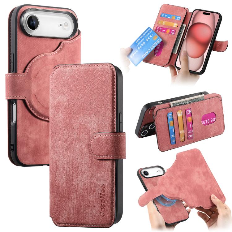 CaseNeo MagSafe RFID Anti-theft Retro Leather Phone Case, For iPhone 17e / 16e, For iPhone 17 Pro Max, For iPhone 17 Pro, For iPhone 17, For iPhone Air, For iPhone 16 Pro Max, For iPhone 16 Pro, For iPhone 16 Plus