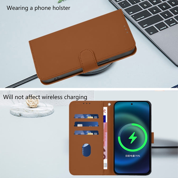 Skin Feel Solid Color Leather Phone Case with Lanyard, For iPhone 12 Pro Max, For iPhone 12 mini