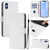 Skin Feel Solid Color Leather Phone Case with Lanyard, For iPhone 11 Pro, For iPhone XS / X