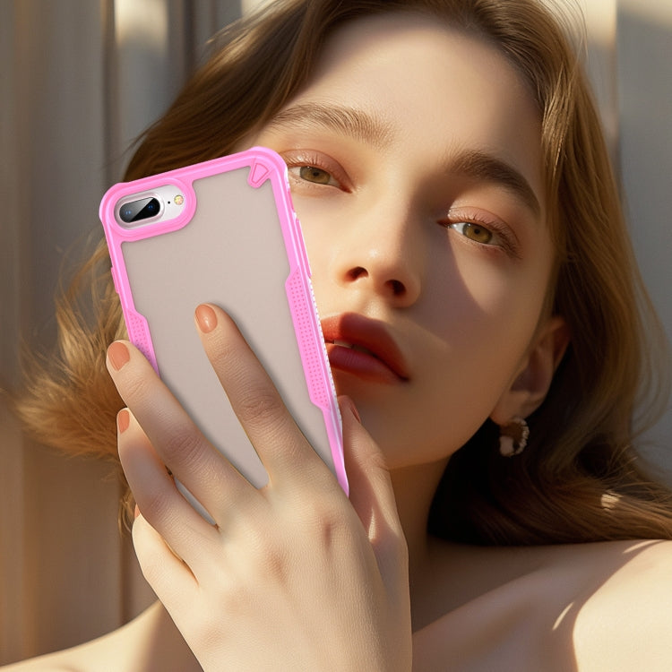 Armor Glaze PC Hybrid TPU Phone Case, For iPhone 8 Plus, For iPhone 8, For iPhone 7 Plus, For iPhone 7