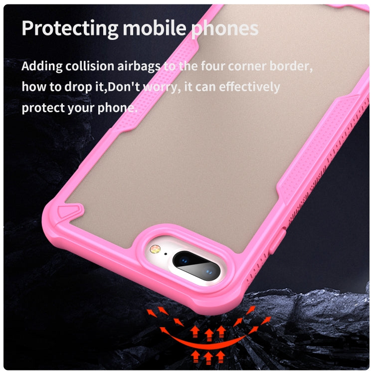 Armor Glaze PC Hybrid TPU Phone Case, For iPhone 8 Plus, For iPhone 8, For iPhone 7 Plus, For iPhone 7