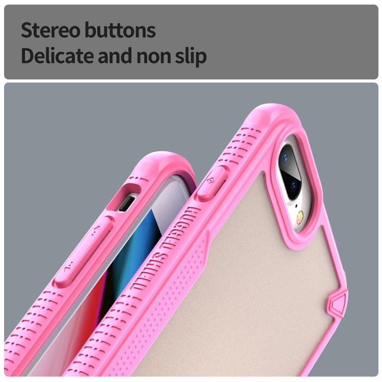 Armor Glaze PC Hybrid TPU Phone Case, For iPhone 8 Plus, For iPhone 8, For iPhone 7 Plus, For iPhone 7