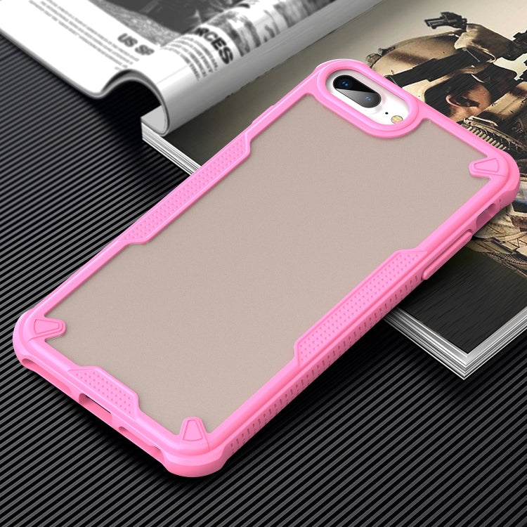 Armor Glaze PC Hybrid TPU Phone Case, For iPhone 8 Plus, For iPhone 8, For iPhone 7 Plus, For iPhone 7