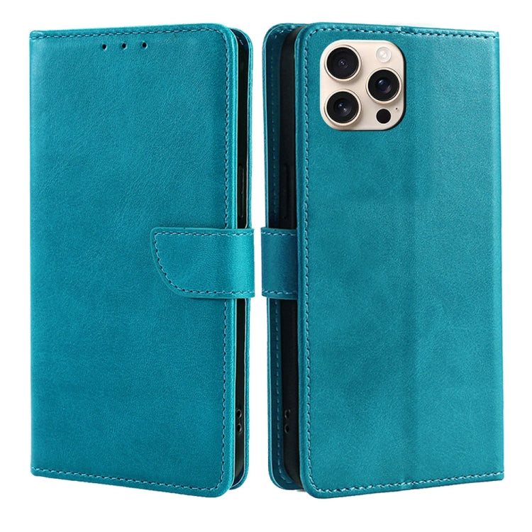 Calf Texture Buckle Flip Leather Phone Case, For iPhone 17 Pro Max, For iPhone 17 Pro, For iPhone 17, For iPhone Air, For iPhone 16 Pro Max, For iPhone 16 Pro, For iPhone 16 Plus, For iPhone 16
