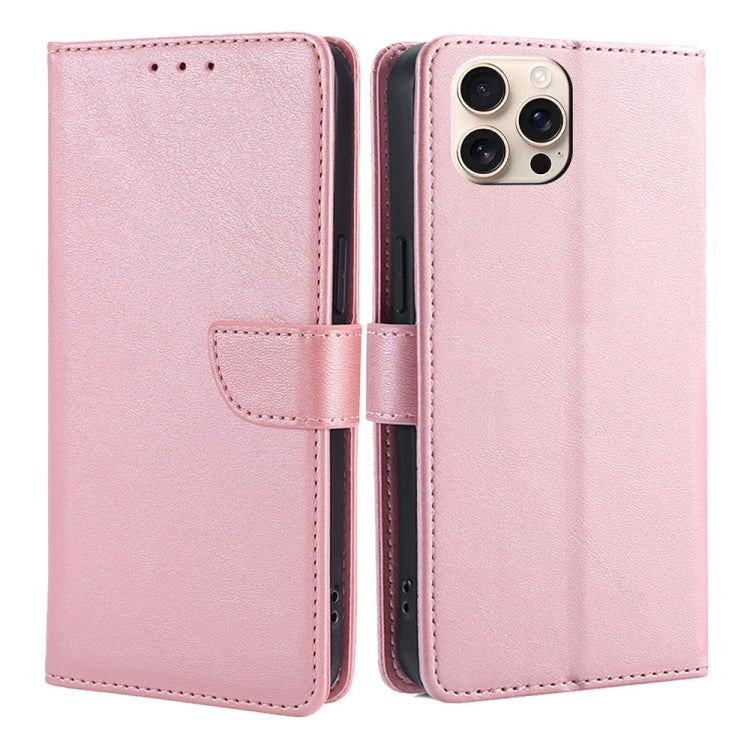 Calf Texture Buckle Flip Leather Phone Case, For iPhone 17 Pro Max, For iPhone 17 Pro, For iPhone 17, For iPhone Air, For iPhone 16 Pro Max, For iPhone 16 Pro, For iPhone 16 Plus, For iPhone 16