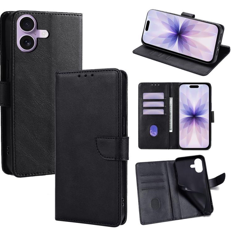 Calf Texture Buckle Flip Leather Phone Case, For iPhone 17 Pro Max, For iPhone 17 Pro, For iPhone 17, For iPhone Air, For iPhone 16 Pro Max, For iPhone 16 Pro, For iPhone 16 Plus, For iPhone 16