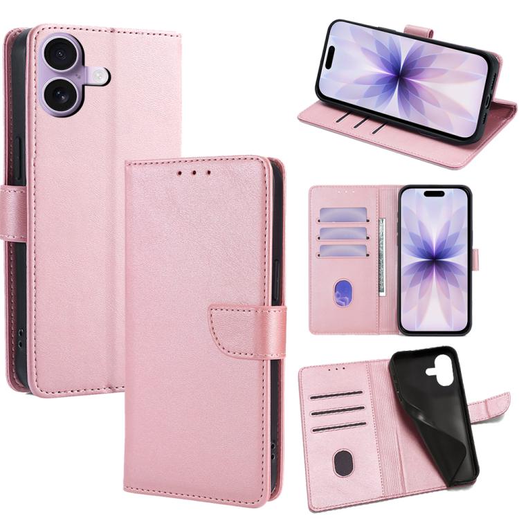 Calf Texture Buckle Flip Leather Phone Case, For iPhone 17 Pro Max, For iPhone 17 Pro, For iPhone 17, For iPhone Air, For iPhone 16 Pro Max, For iPhone 16 Pro, For iPhone 16 Plus, For iPhone 16