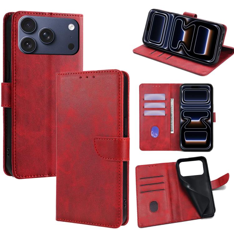 Calf Texture Buckle Flip Leather Phone Case, For iPhone 17 Pro Max, For iPhone 17 Pro, For iPhone 17, For iPhone Air, For iPhone 16 Pro Max, For iPhone 16 Pro, For iPhone 16 Plus, For iPhone 16