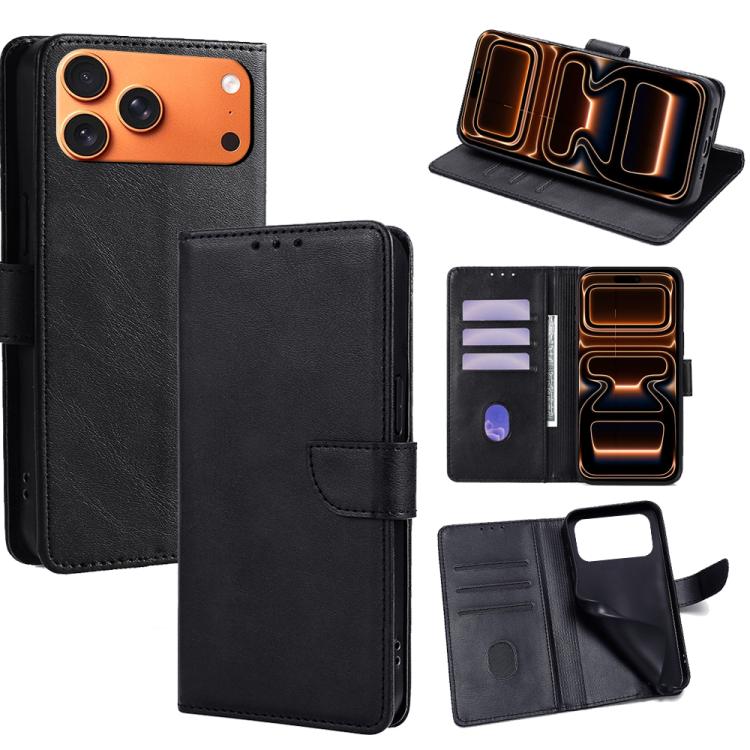 Calf Texture Buckle Flip Leather Phone Case, For iPhone 17 Pro Max, For iPhone 17 Pro, For iPhone 17, For iPhone Air, For iPhone 16 Pro Max, For iPhone 16 Pro, For iPhone 16 Plus, For iPhone 16